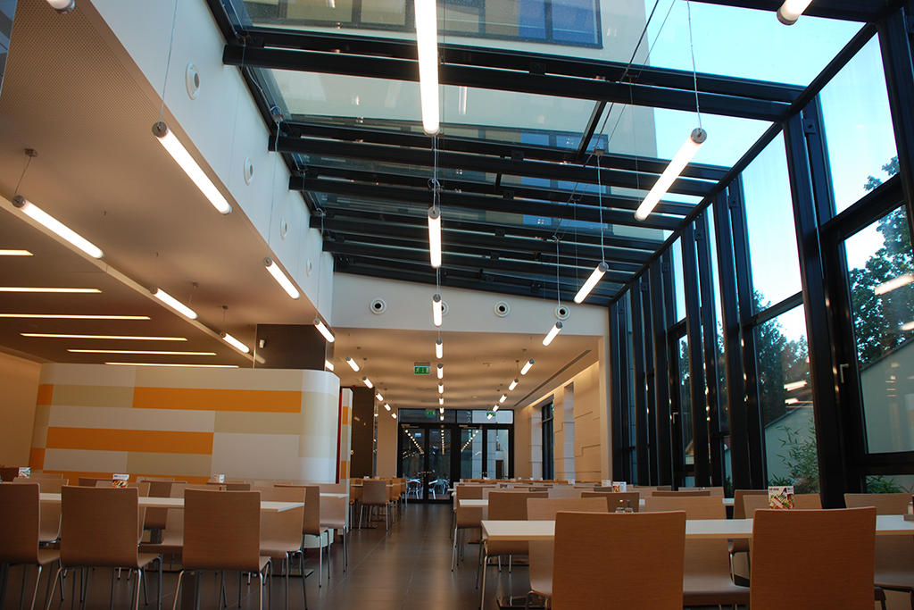 irodavilágítás,üzletvilágítás,világítás vezérlés, be light!, Allianz K3 irodaház